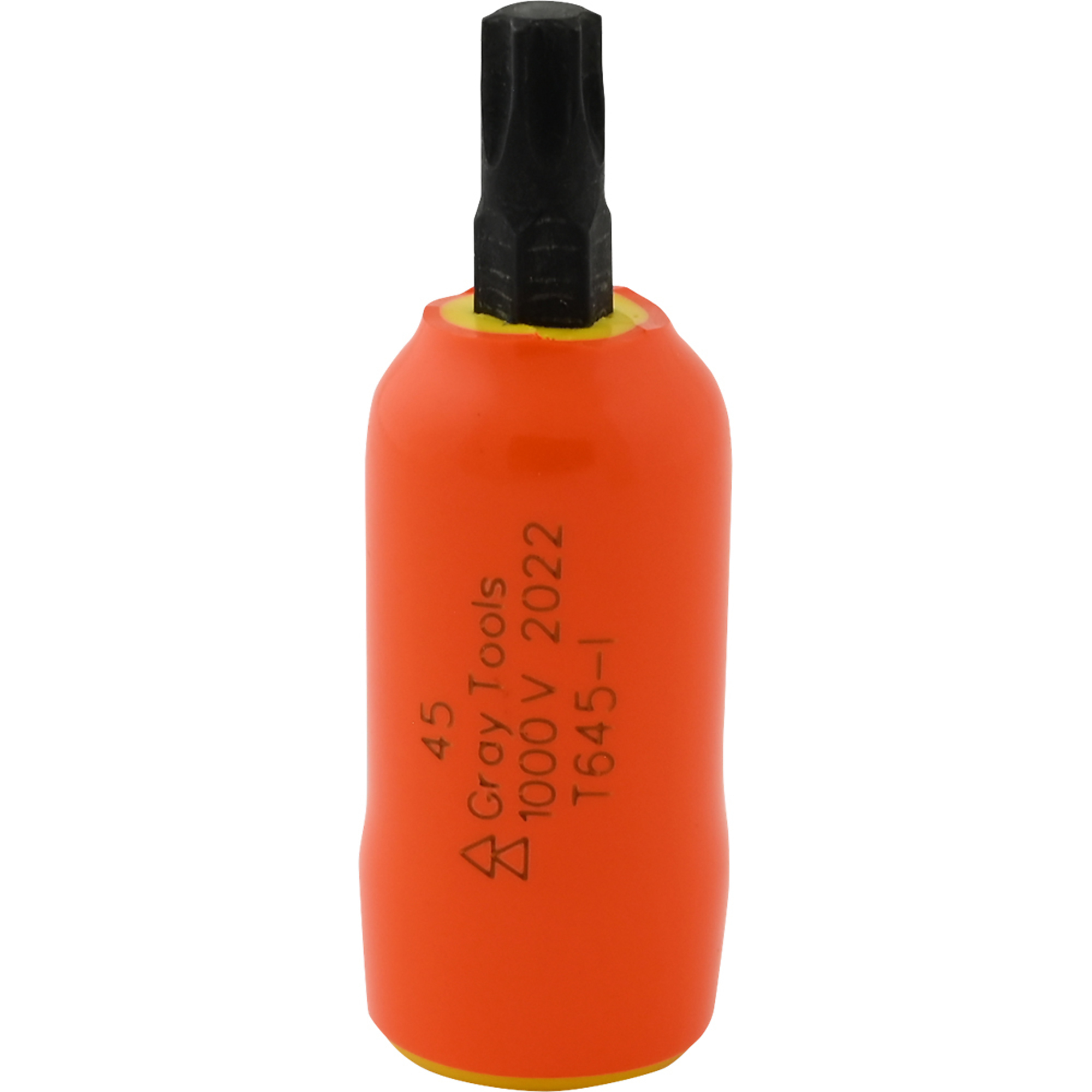 Gray Tools, T45 X 3/8in. Drive Torx 1000V Insulated Socket, Drive Size